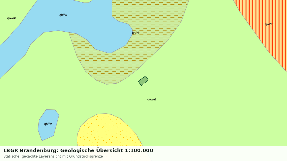 Statische Kartenansicht: LBGR Brandenburg: Geologische Übersicht 1:100.000