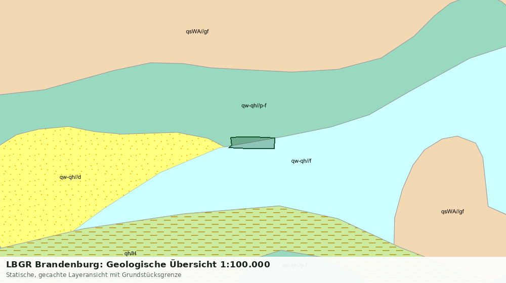 Statische Kartenansicht: LBGR Brandenburg: Geologische Übersicht 1:100.000
