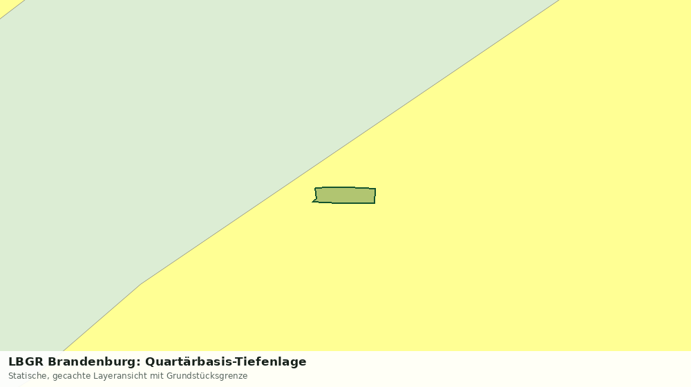 Statische Kartenansicht: LBGR Brandenburg: Quartärbasis-Tiefenlage