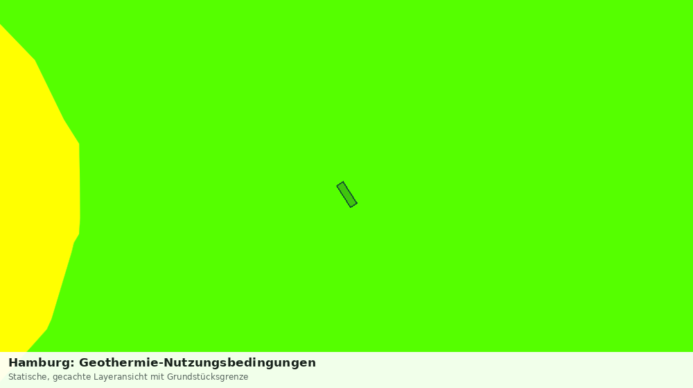 Statische Kartenansicht: Hamburg: Geothermie-Nutzungsbedingungen