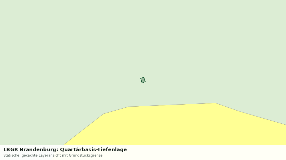 Statische Kartenansicht: LBGR Brandenburg: Quartärbasis-Tiefenlage