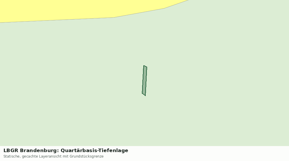 Statische Kartenansicht: LBGR Brandenburg: Quartärbasis-Tiefenlage