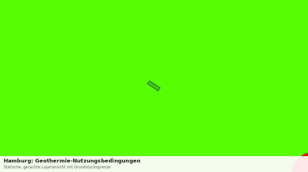 Statische Kartenansicht: Hamburg: Geothermie-Nutzungsbedingungen