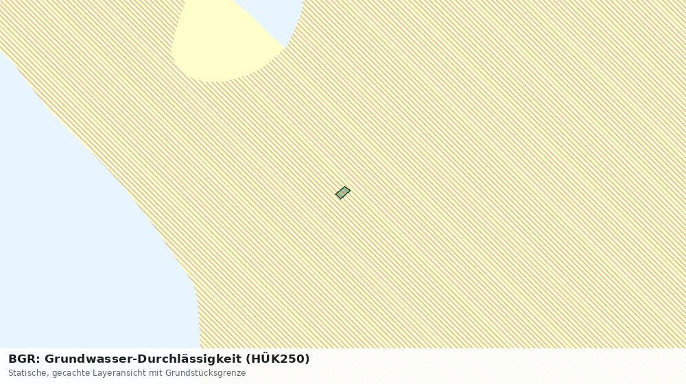 Statische Kartenansicht: BGR: Grundwasser-Durchlässigkeit (HÜK250)