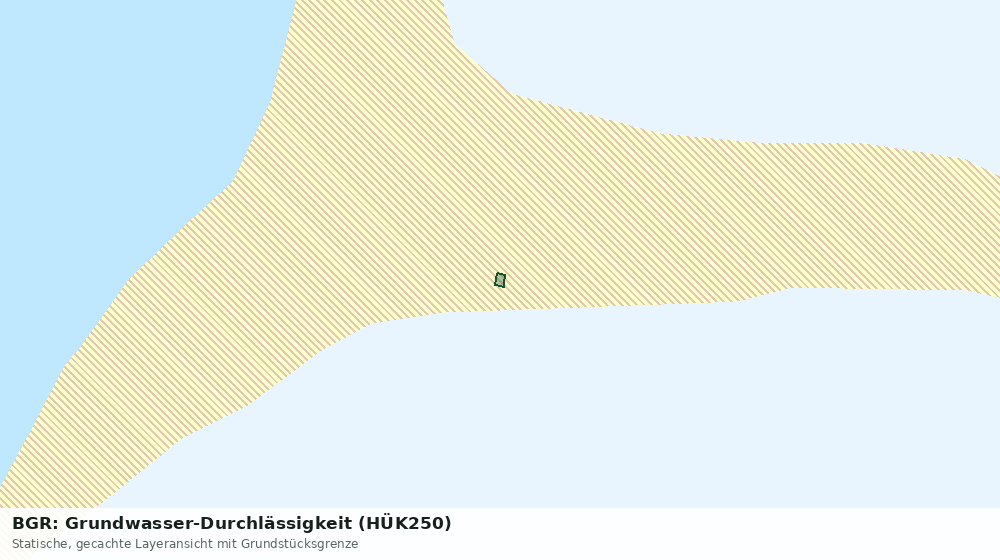 Statische Kartenansicht: BGR: Grundwasser-Durchlässigkeit (HÜK250)