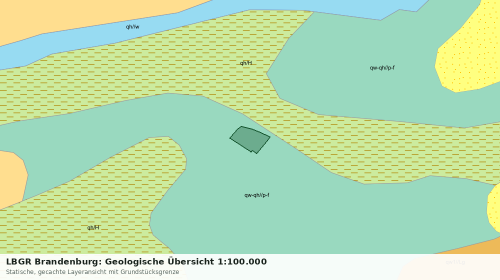 Statische Kartenansicht: LBGR Brandenburg: Geologische Übersicht 1:100.000