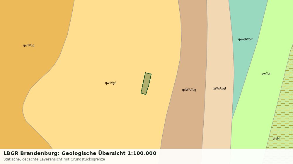 Statische Kartenansicht: LBGR Brandenburg: Geologische Übersicht 1:100.000