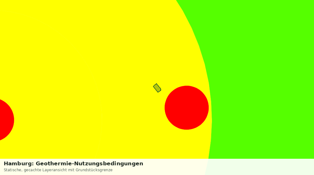 Statische Kartenansicht: Hamburg: Geothermie-Nutzungsbedingungen