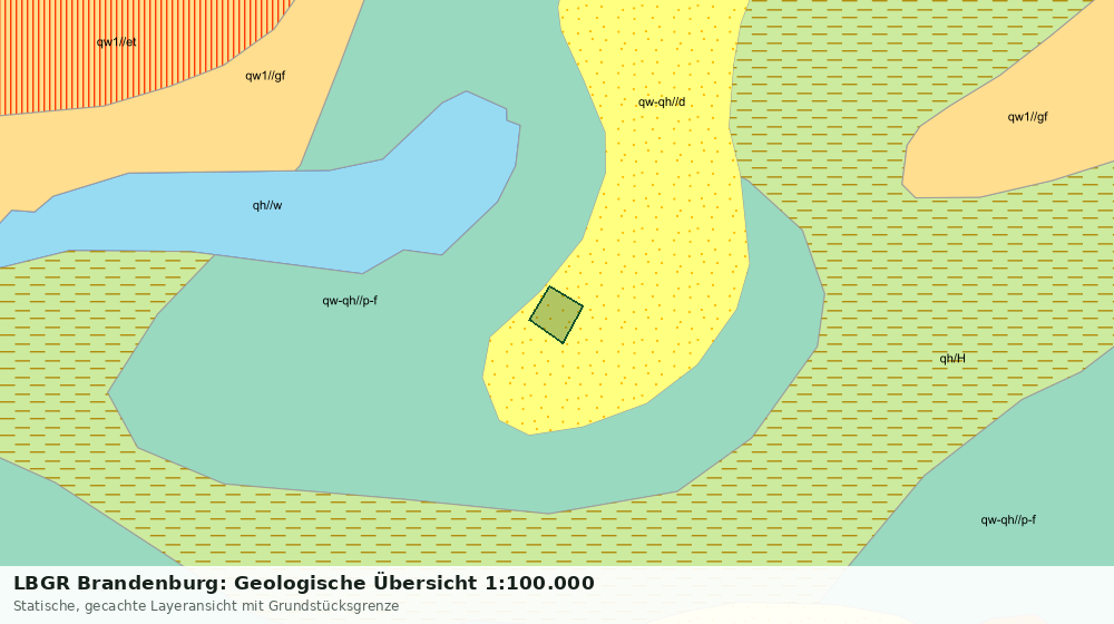 Statische Kartenansicht: LBGR Brandenburg: Geologische Übersicht 1:100.000