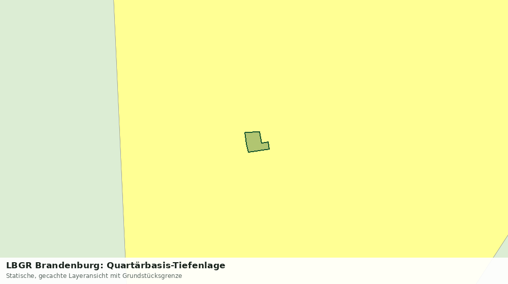 Statische Kartenansicht: LBGR Brandenburg: Quartärbasis-Tiefenlage