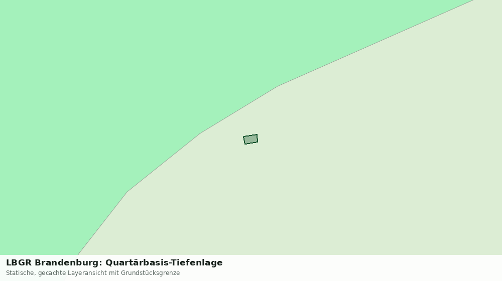 Statische Kartenansicht: LBGR Brandenburg: Quartärbasis-Tiefenlage