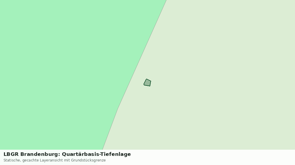 Statische Kartenansicht: LBGR Brandenburg: Quartärbasis-Tiefenlage