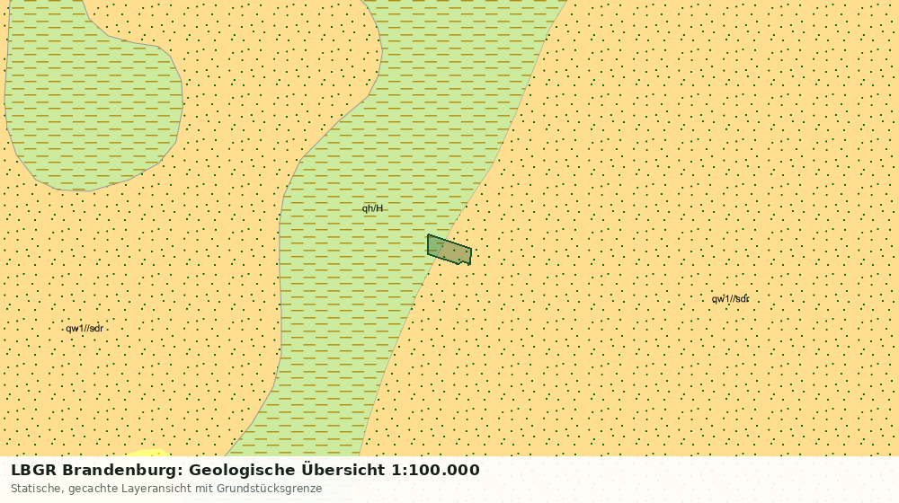 Statische Kartenansicht: LBGR Brandenburg: Geologische Übersicht 1:100.000