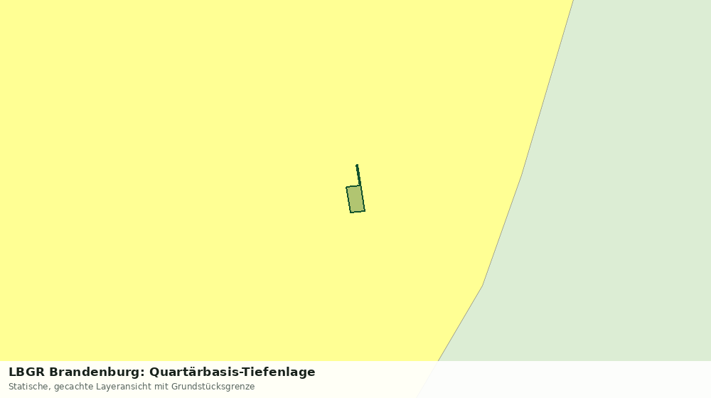 Statische Kartenansicht: LBGR Brandenburg: Quartärbasis-Tiefenlage