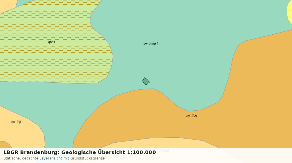 Statische Kartenansicht: LBGR Brandenburg: Geologische Übersicht 1:100.000