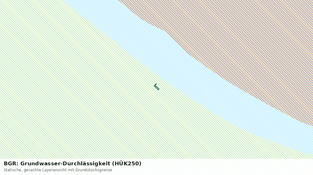 Statische Kartenansicht: BGR: Grundwasser-Durchlässigkeit (HÜK250)