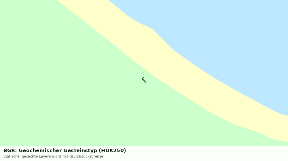Statische Kartenansicht: BGR: Geochemischer Gesteinstyp (HÜK250)