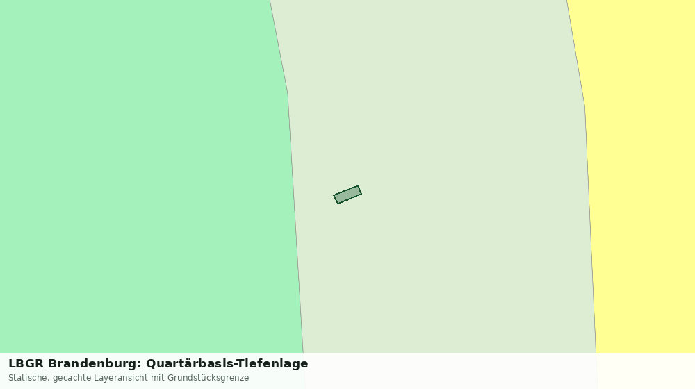 Statische Kartenansicht: LBGR Brandenburg: Quartärbasis-Tiefenlage