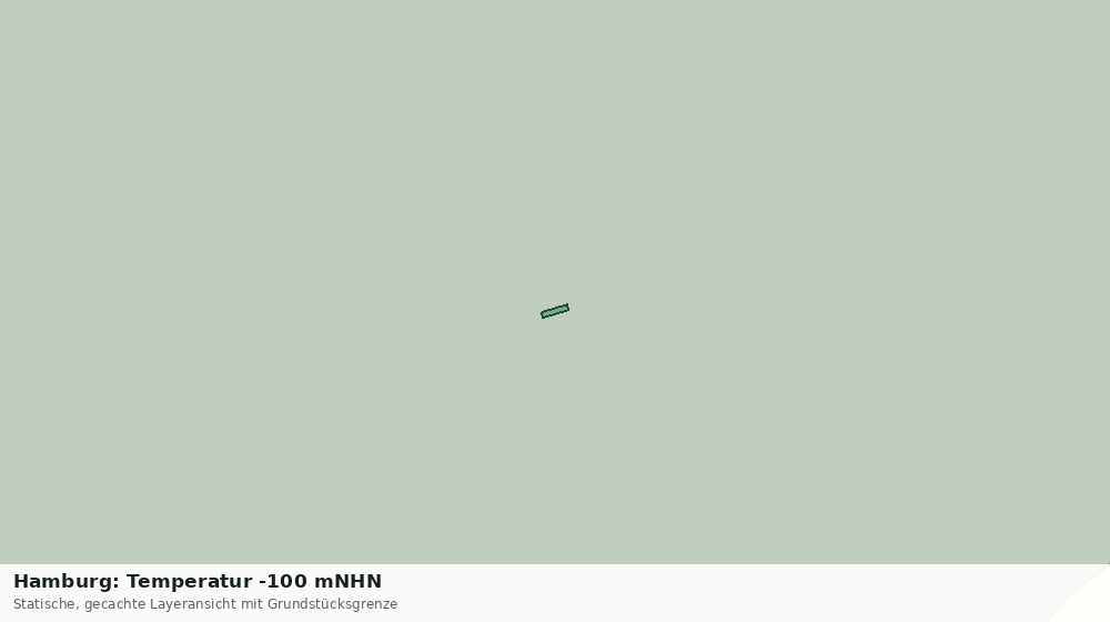 Statische Kartenansicht: Hamburg: Temperatur -100 mNHN