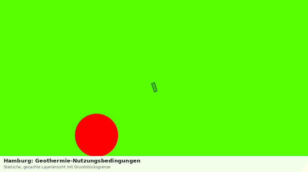 Statische Kartenansicht: Hamburg: Geothermie-Nutzungsbedingungen