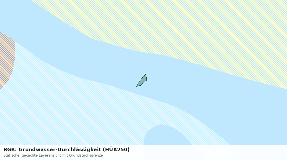 Statische Kartenansicht: BGR: Grundwasser-Durchlässigkeit (HÜK250)