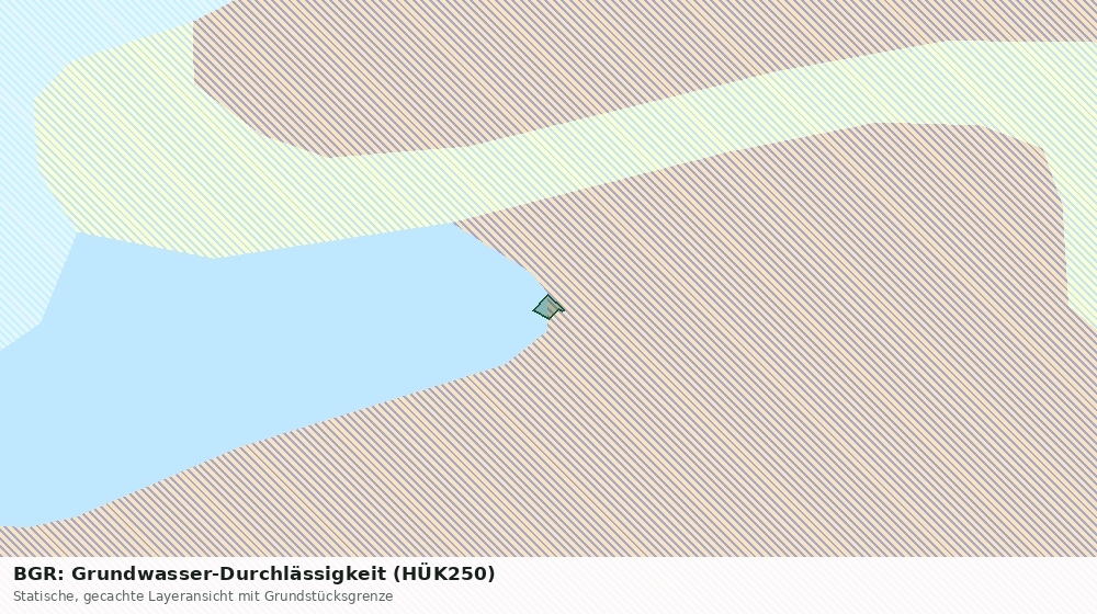 Statische Kartenansicht: BGR: Grundwasser-Durchlässigkeit (HÜK250)