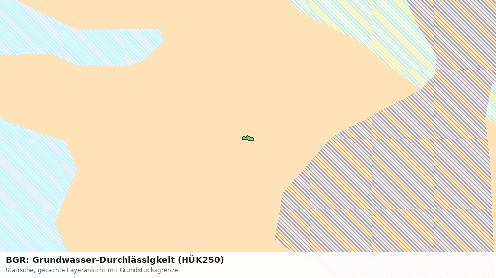 Statische Kartenansicht: BGR: Grundwasser-Durchlässigkeit (HÜK250)