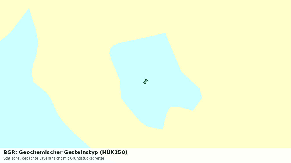Statische Kartenansicht: BGR: Geochemischer Gesteinstyp (HÜK250)