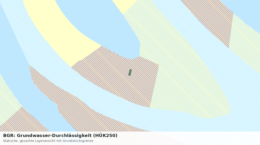 Statische Kartenansicht: BGR: Grundwasser-Durchlässigkeit (HÜK250)
