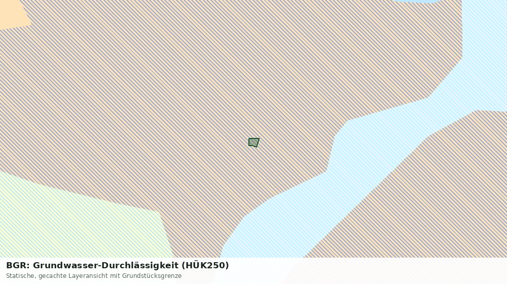 Statische Kartenansicht: BGR: Grundwasser-Durchlässigkeit (HÜK250)