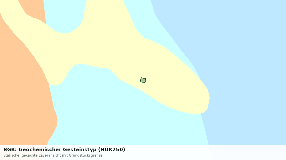 Statische Kartenansicht: BGR: Geochemischer Gesteinstyp (HÜK250)