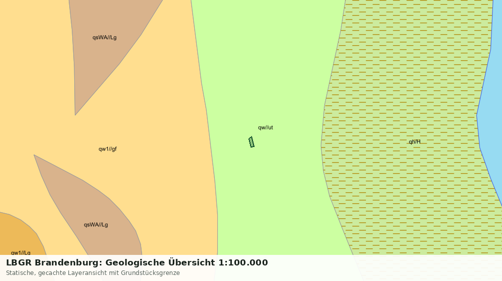 Statische Kartenansicht: LBGR Brandenburg: Geologische Übersicht 1:100.000