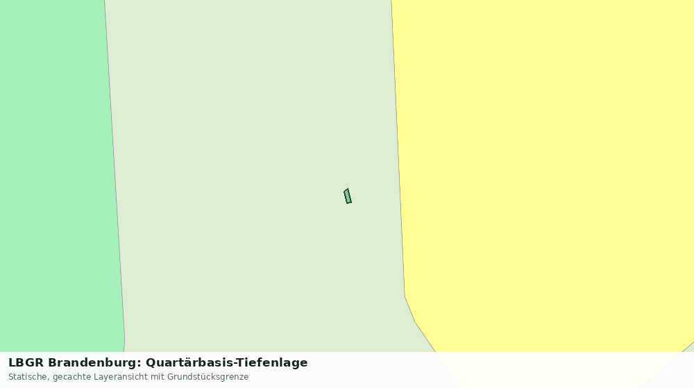 Statische Kartenansicht: LBGR Brandenburg: Quartärbasis-Tiefenlage