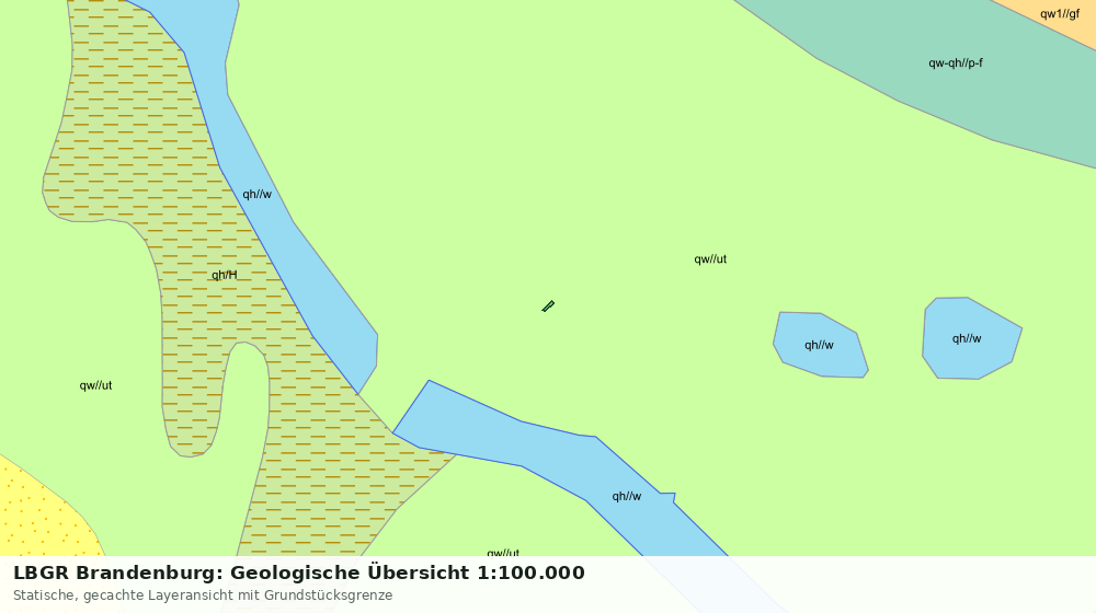 Statische Kartenansicht: LBGR Brandenburg: Geologische Übersicht 1:100.000