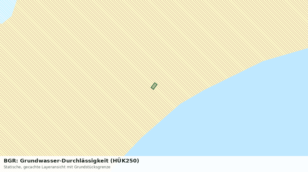 Statische Kartenansicht: BGR: Grundwasser-Durchlässigkeit (HÜK250)