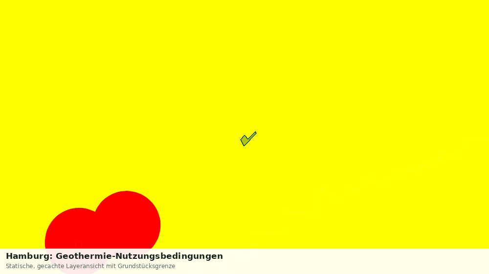 Statische Kartenansicht: Hamburg: Geothermie-Nutzungsbedingungen