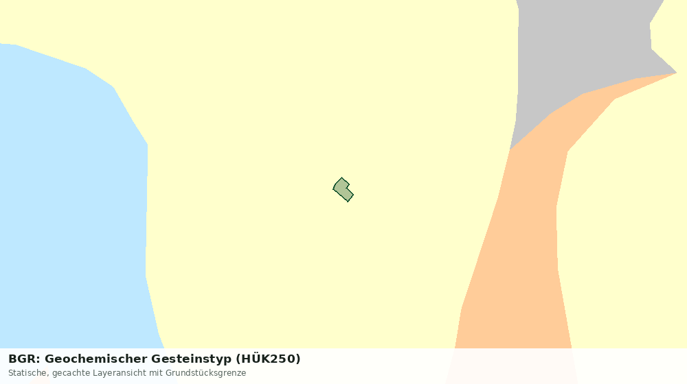 Statische Kartenansicht: BGR: Geochemischer Gesteinstyp (HÜK250)