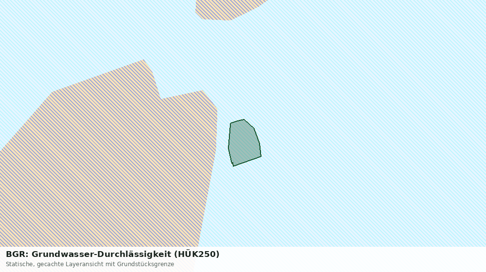 Statische Kartenansicht: BGR: Grundwasser-Durchlässigkeit (HÜK250)