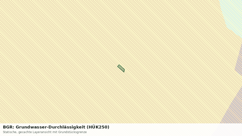 Statische Kartenansicht: BGR: Grundwasser-Durchlässigkeit (HÜK250)