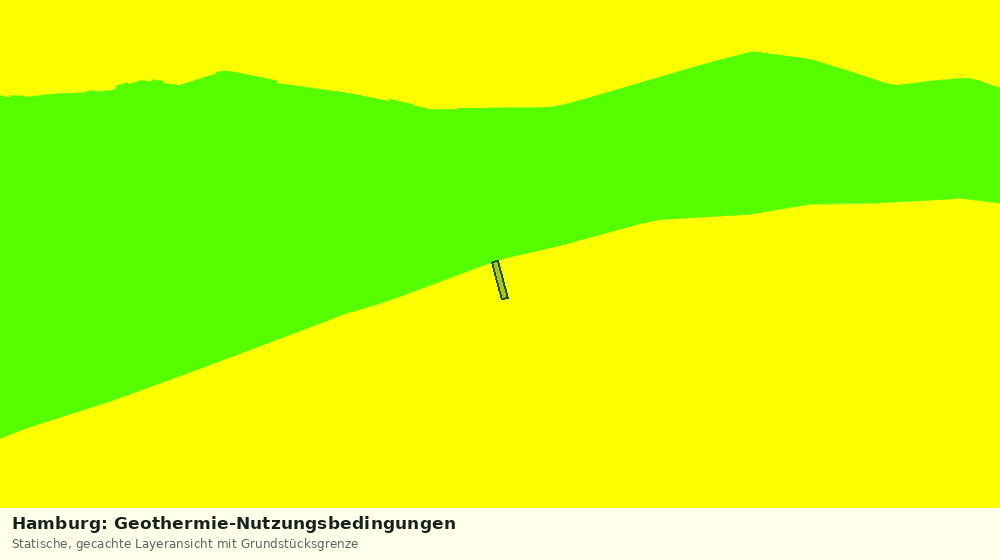 Statische Kartenansicht: Hamburg: Geothermie-Nutzungsbedingungen