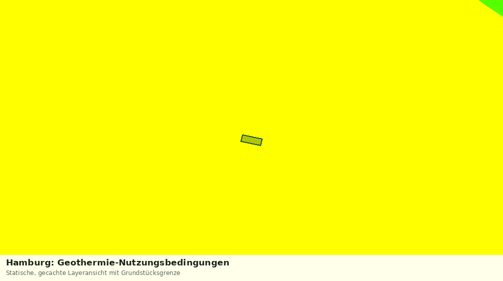 Statische Kartenansicht: Hamburg: Geothermie-Nutzungsbedingungen