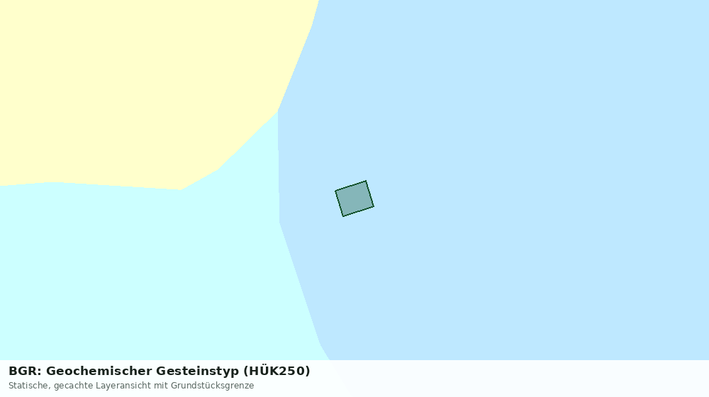 Statische Kartenansicht: BGR: Geochemischer Gesteinstyp (HÜK250)