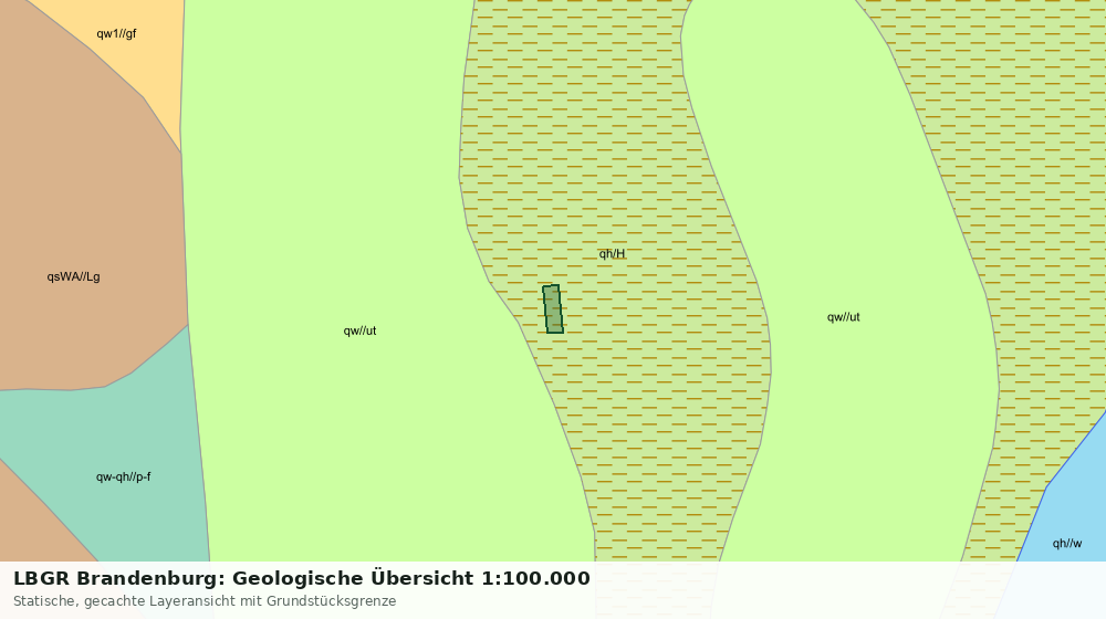 Statische Kartenansicht: LBGR Brandenburg: Geologische Übersicht 1:100.000