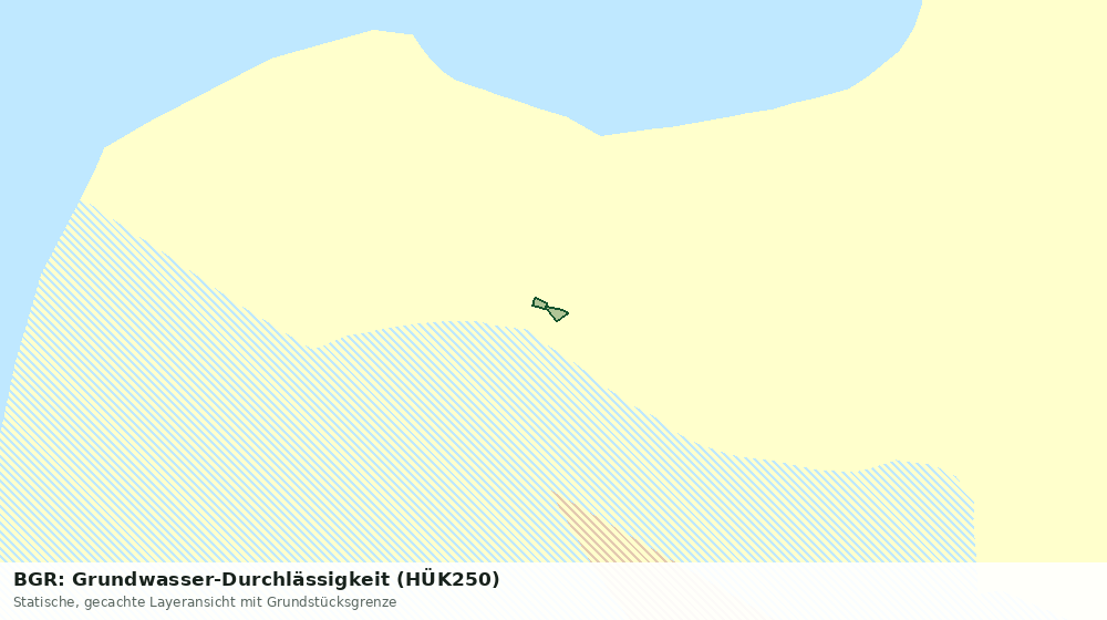 Statische Kartenansicht: BGR: Grundwasser-Durchlässigkeit (HÜK250)