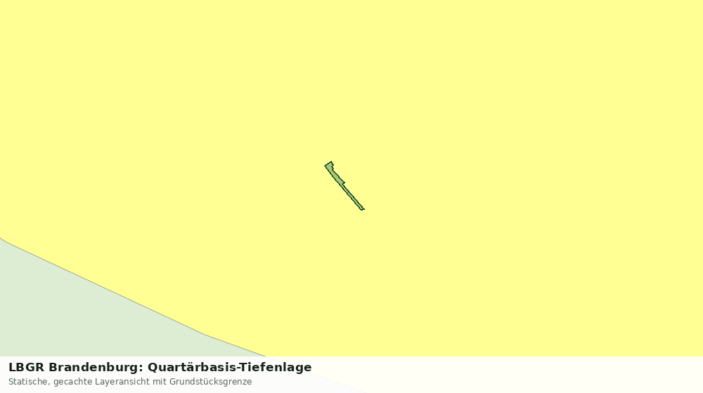 Statische Kartenansicht: LBGR Brandenburg: Quartärbasis-Tiefenlage
