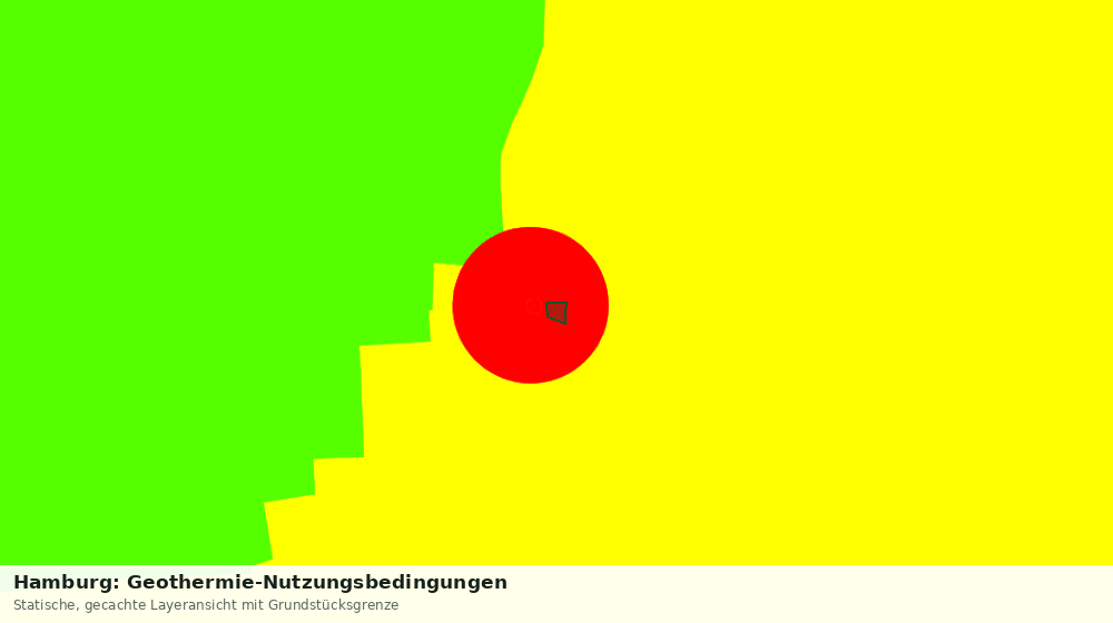 Statische Kartenansicht: Hamburg: Geothermie-Nutzungsbedingungen