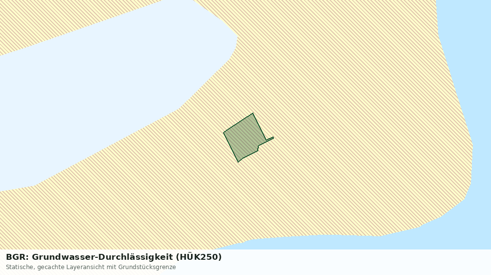 Statische Kartenansicht: BGR: Grundwasser-Durchlässigkeit (HÜK250)