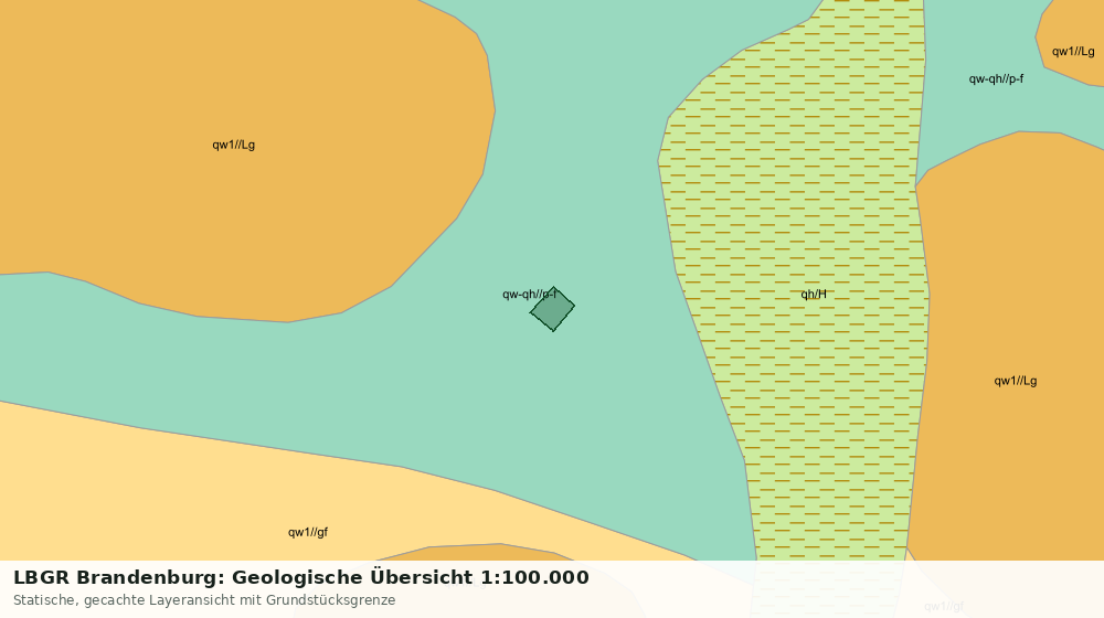 Statische Kartenansicht: LBGR Brandenburg: Geologische Übersicht 1:100.000