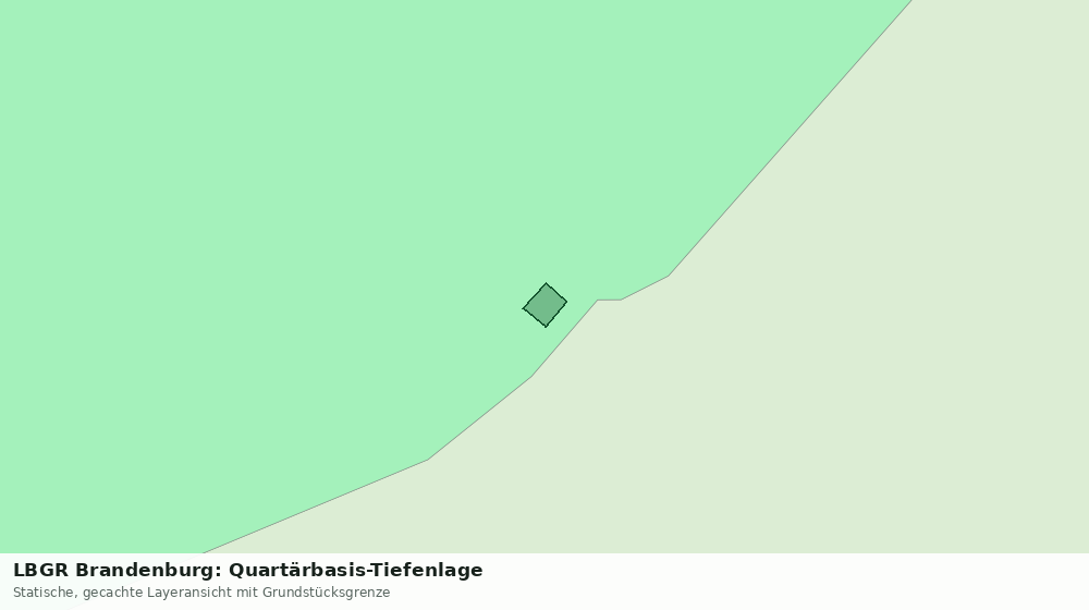 Statische Kartenansicht: LBGR Brandenburg: Quartärbasis-Tiefenlage