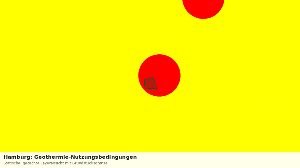Statische Kartenansicht: Hamburg: Geothermie-Nutzungsbedingungen